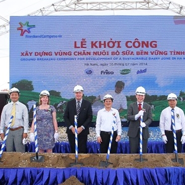 Sustainable dairy zone project breaks ground in Ha Nam